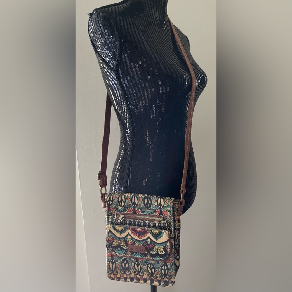 Sakroots Multi Print Colored Crossbody Bag